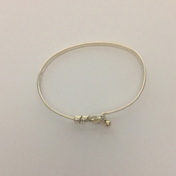 🚫SOLD🚫Tiffany Silver w/ Gold Hook & Eye Bracelet - Picture 6 of 7